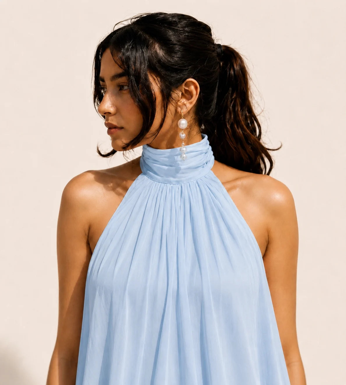 Blue Aureva Top